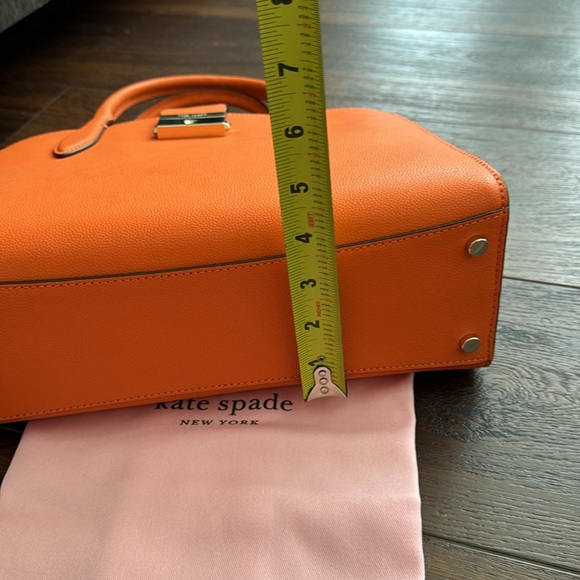 Kate Spade NWOT Voyage Small Grain Textured Leather Satchel with extra Strap. - Picture 9 of 15